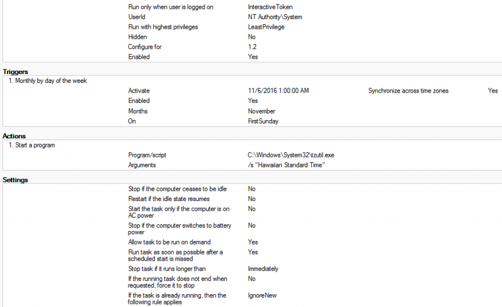Adak Timezone GPO - tzutil.exe /s "Hawaiian Standard Time"